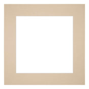 Passe Partout 50x50cm Carton Beige Edge 6cm Straight Front | Yourdecoration.com