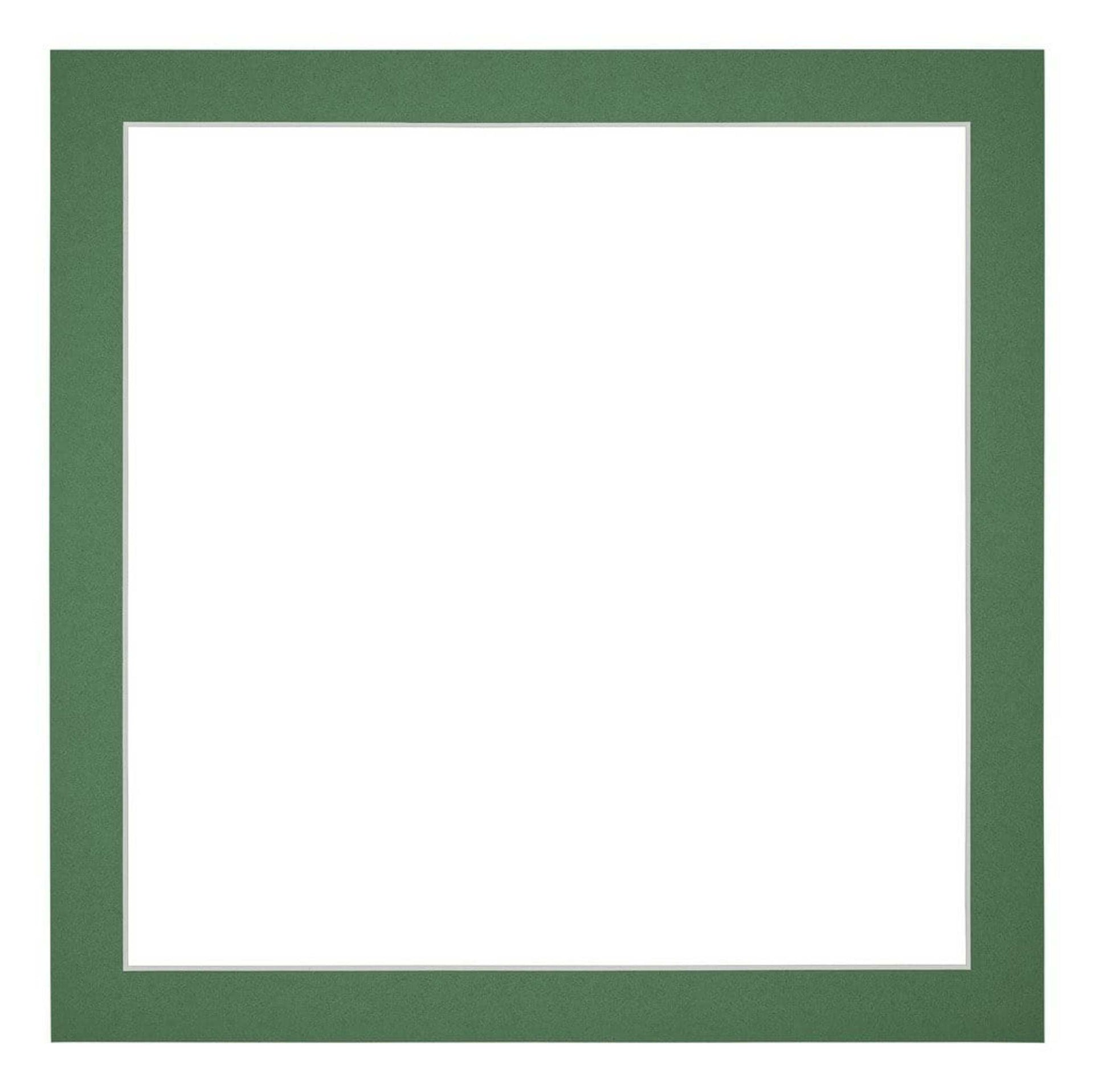 Passe Partout 50x50cm Carton Green Forest Edge 3cm Straight Front | Yourdecoration.com
