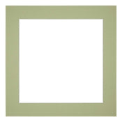 Passe Partout 50x50cm Carton Mint Green Edge 5cm Straight Front | Yourdecoration.com