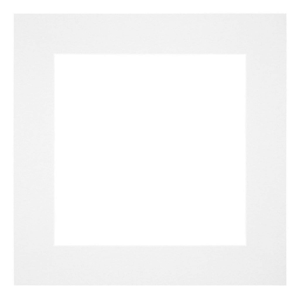 Passe Partout 50x50cm Carton White Edge 6cm Straight Front | Yourdecoration.com