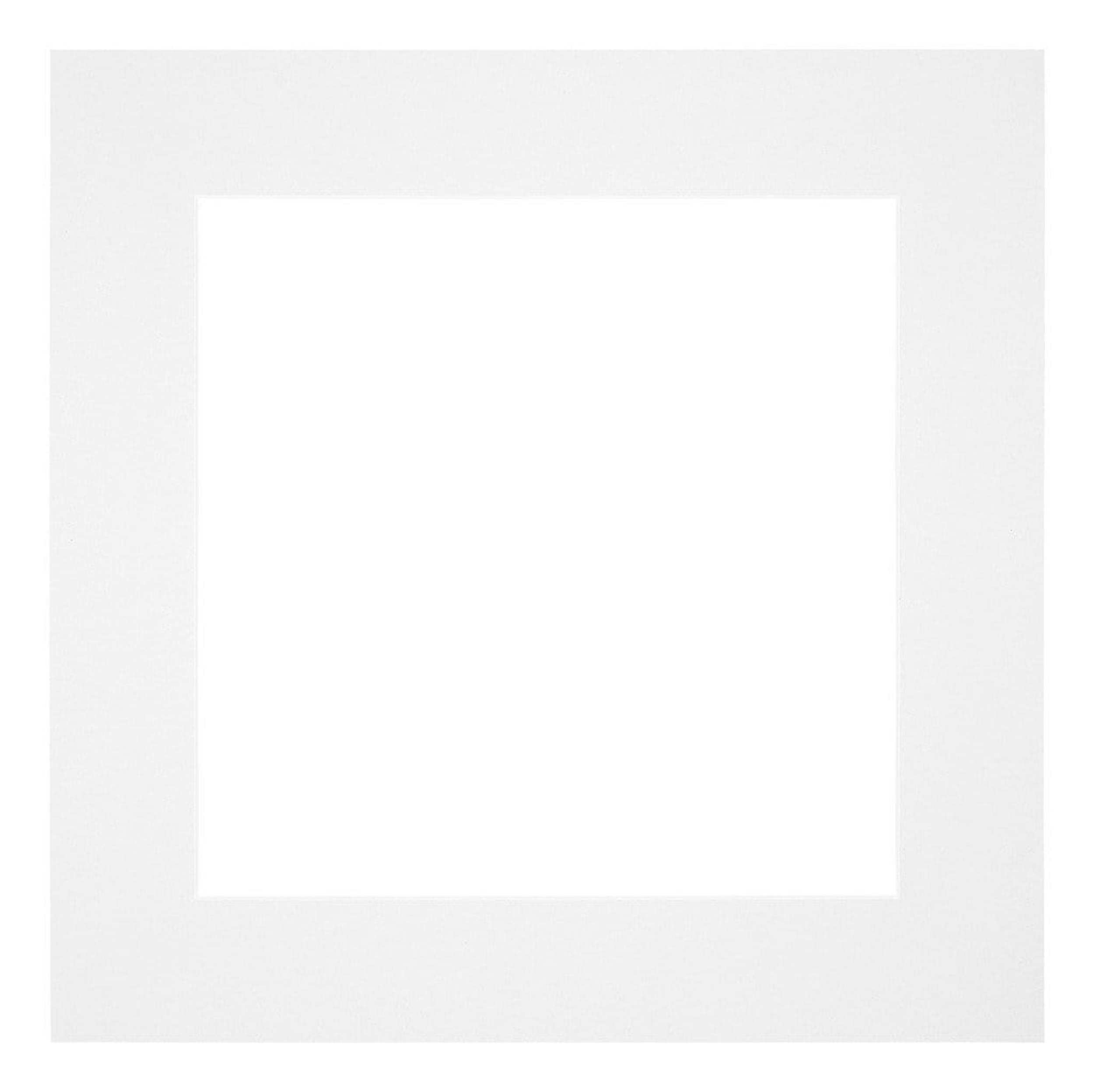 Passe Partout 50x50cm Carton White Edge 6cm Straight Front | Yourdecoration.com
