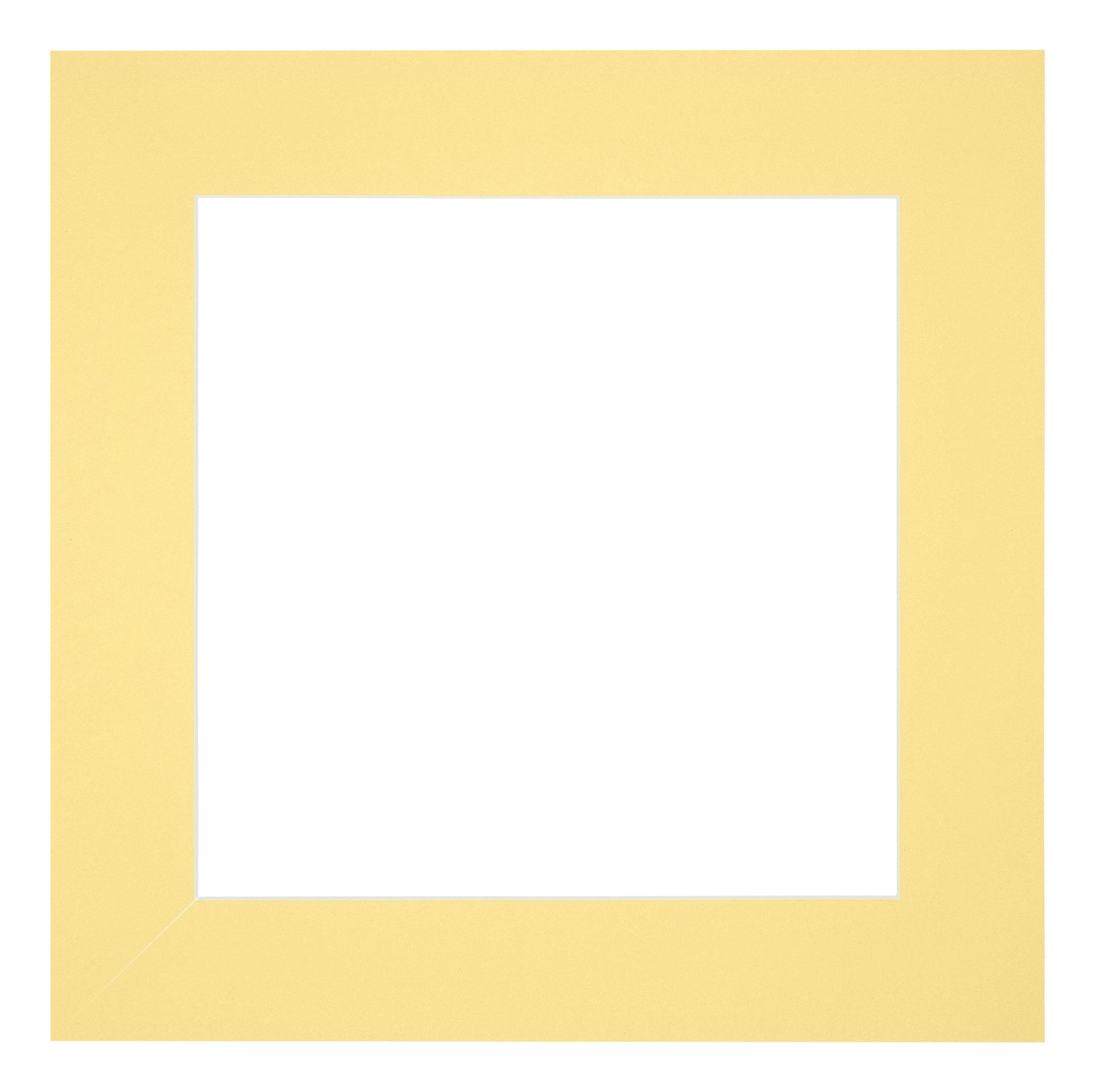 Passe Partout 50x50cm Carton Yellow Edge 6cm Straight Front | Yourdecoration.com
