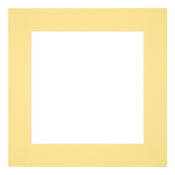 Passe Partout 50x50cm Carton Yellow Edge 6cm Straight Front | Yourdecoration.com
