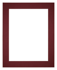 Passe Partout 50x60cm Carton Wine Red Edge 5cm Straight Front | Yourdecoration.com