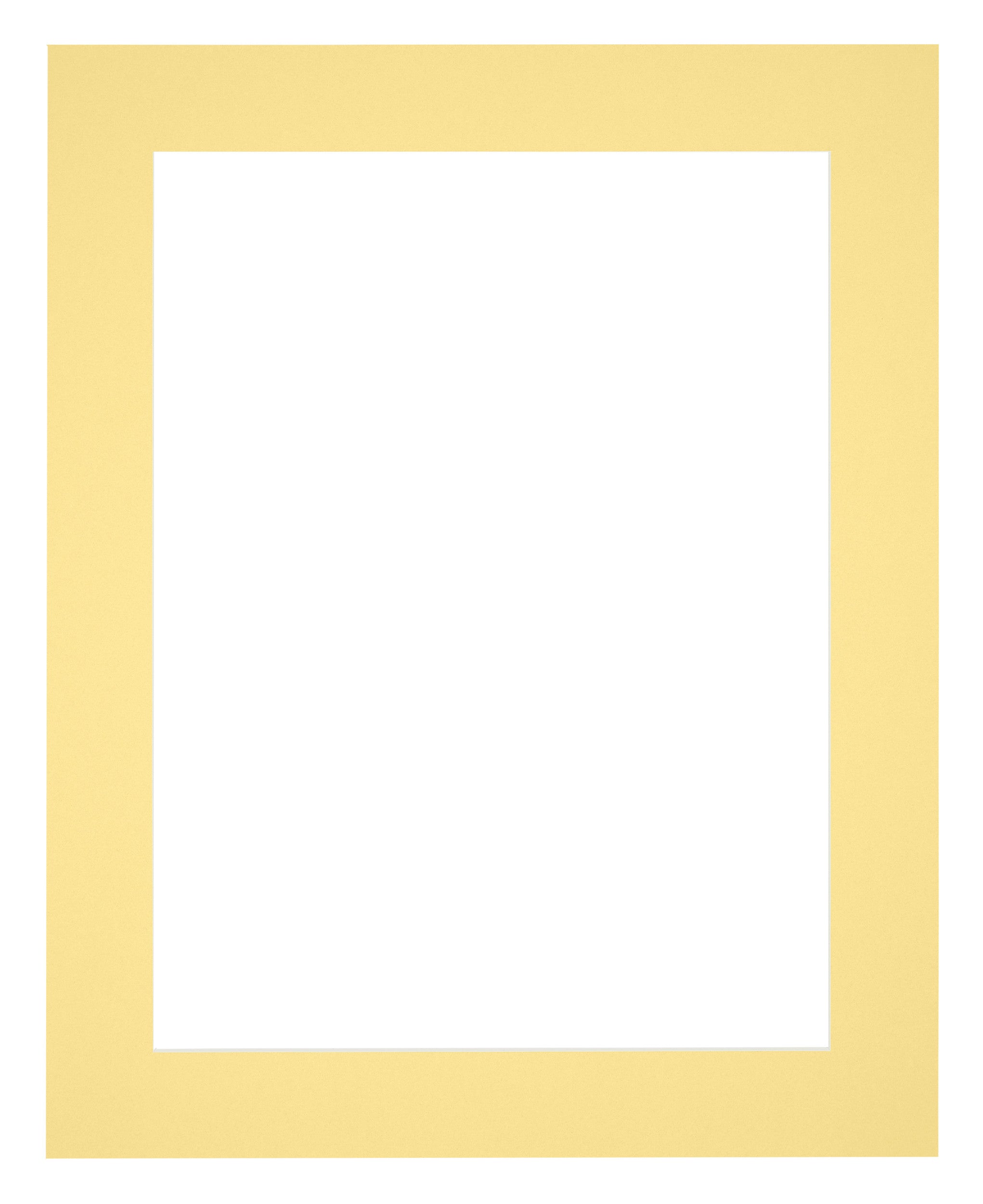 Passe Partout 50x60cm Carton Yellow Edge 5cm Straight Front | Yourdecoration.com