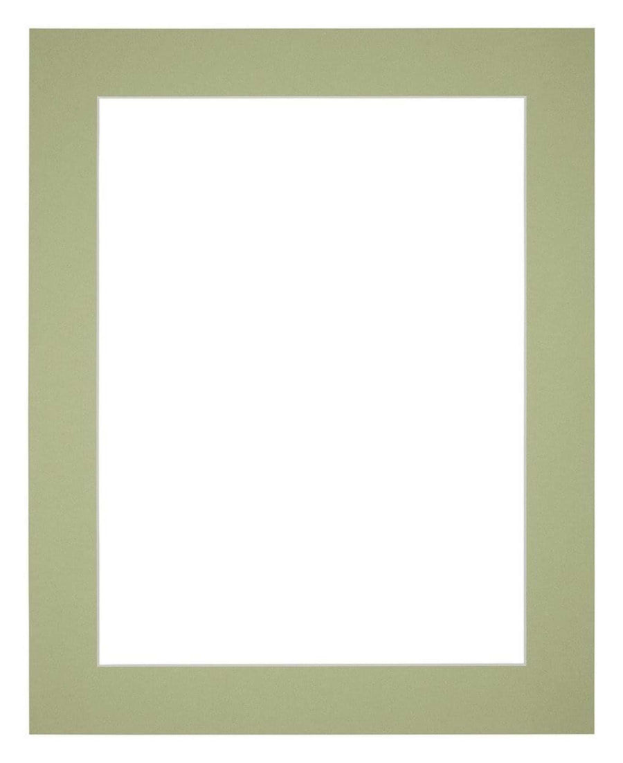Passe Partout 50x65cm Carton Mint Green Edge 5cm Straight Front | Yourdecoration.com