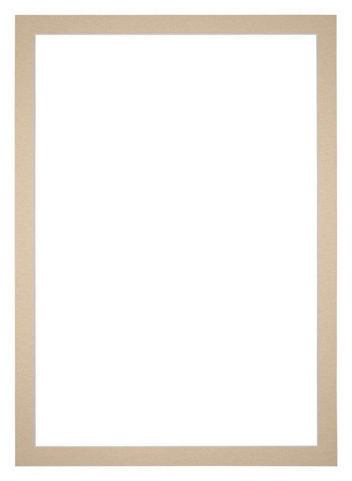 Passe Partout 50x70cm Carton Beige Edge 3cm Straight Front | Yourdecoration.com