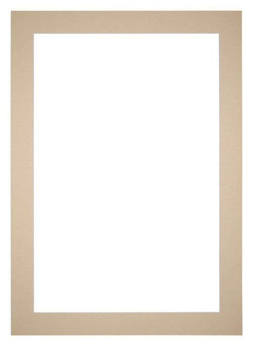 Passe Partout 50x70cm Carton Beige Edge 5cm Straight Front | Yourdecoration.com