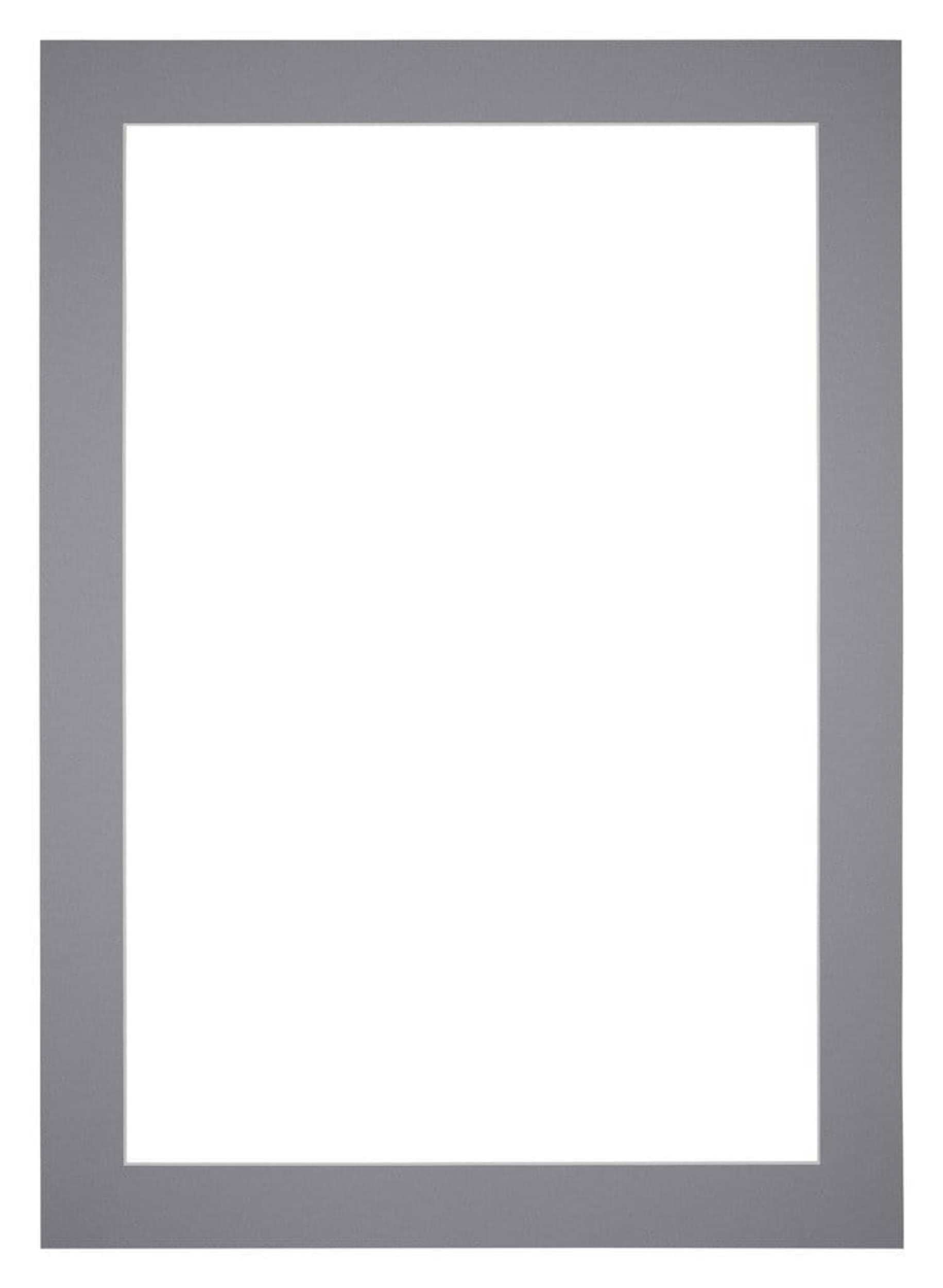 Passe Partout 50x70cm Carton Gray Edge 5cm Straight Front | Yourdecoration.com