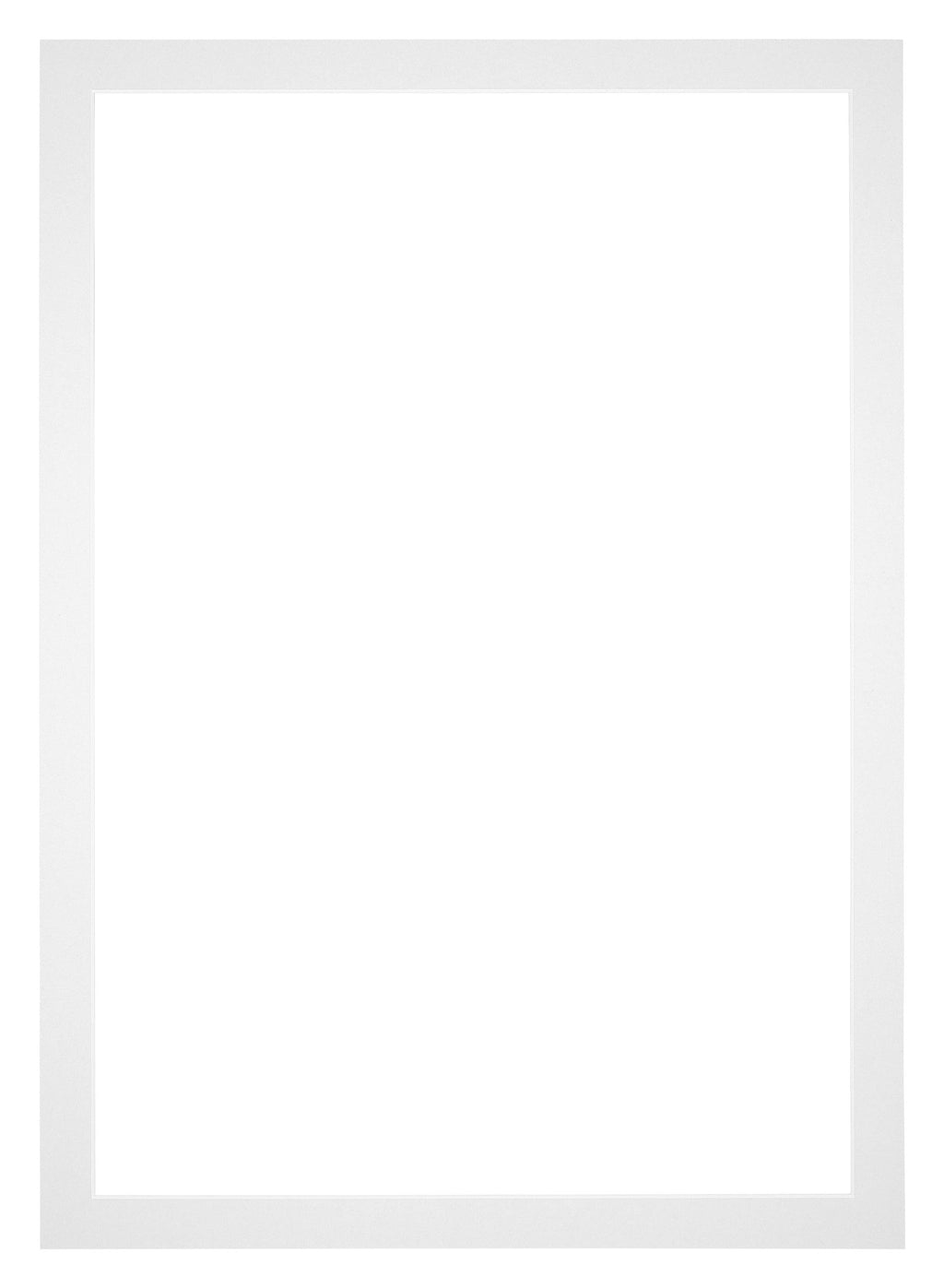 Passe Partout 50x70cm Carton White Edge 3cm Straight Front | Yourdecoration.com