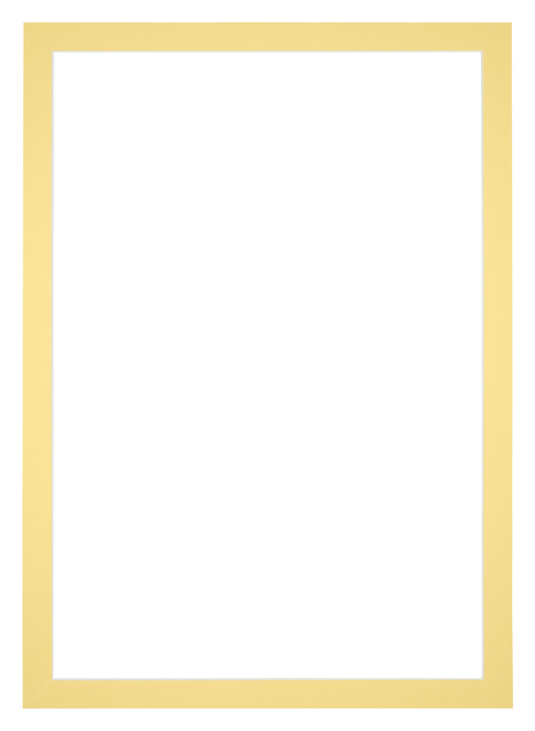 Passe Partout 50x70cm Carton Yellow Edge 3cm Straight Front | Yourdecoration.com