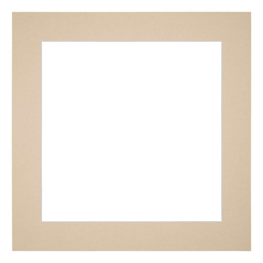 Passe Partout 55x55cm Carton Beige Edge 5cm Straight Front | Yourdecoration.com