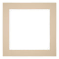 Passe Partout 55x55cm Carton Beige Edge 5cm Straight Front | Yourdecoration.com