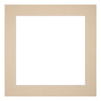 Passe Partout 55x55cm Carton Beige Edge 5cm Straight Front | Yourdecoration.com