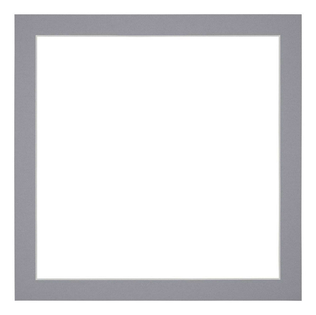 Passe Partout 55x55cm Carton Gray Edge 3cm Straight Front | Yourdecoration.com
