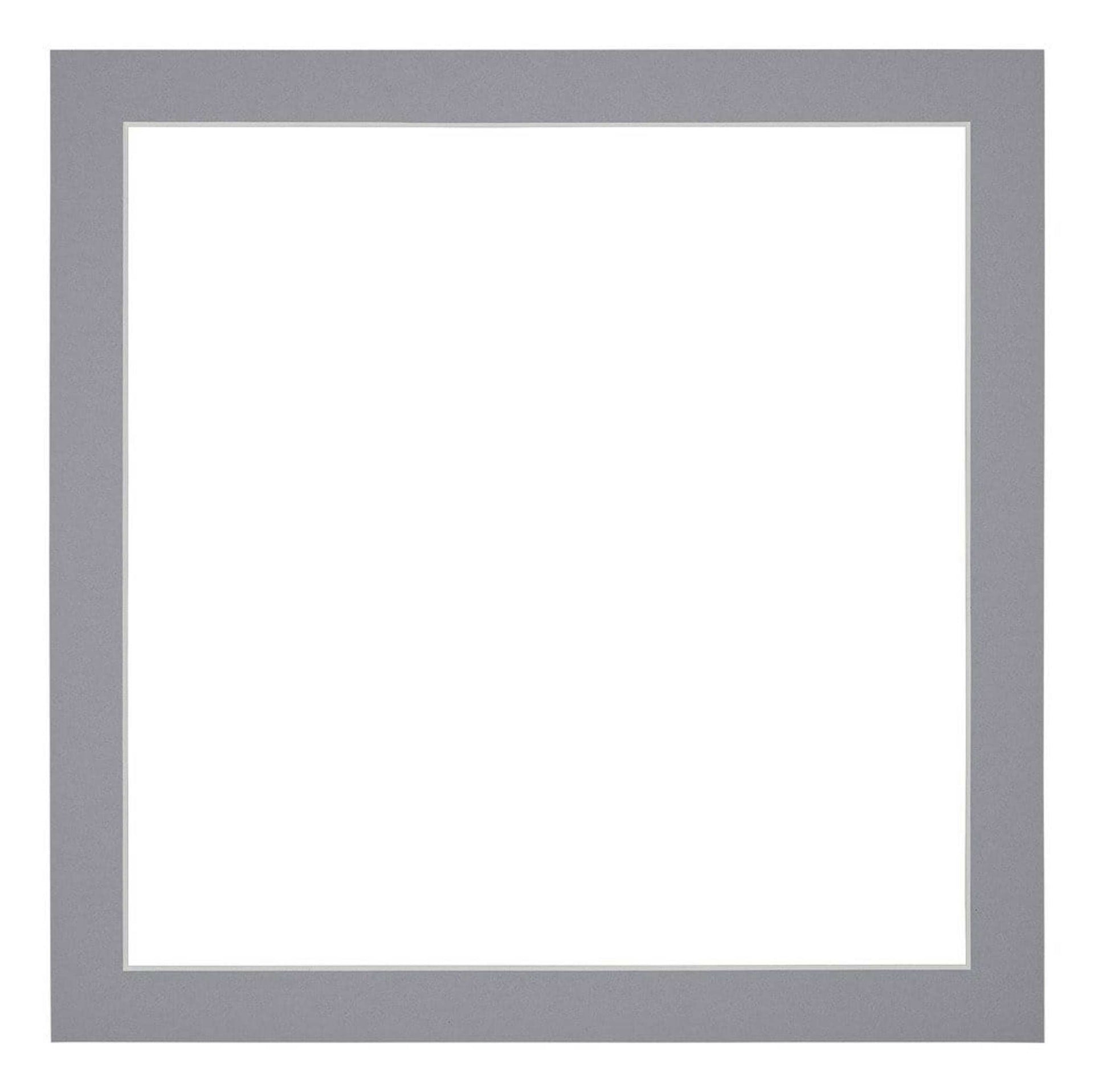 Passe Partout 55x55cm Carton Gray Edge 3cm Straight Front | Yourdecoration.com
