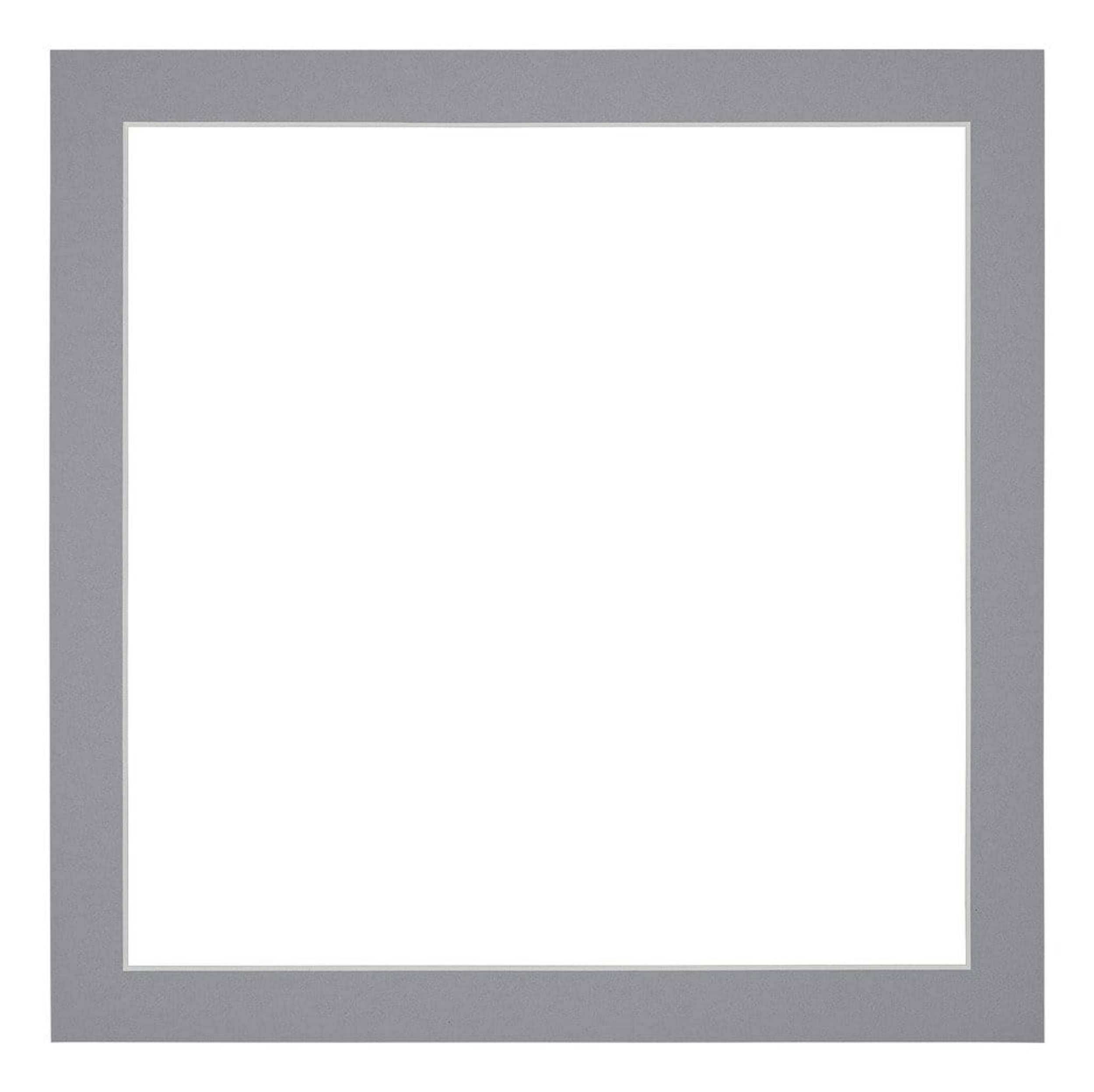 Passe Partout 55x55cm Carton Gray Edge 3cm Straight Front | Yourdecoration.com