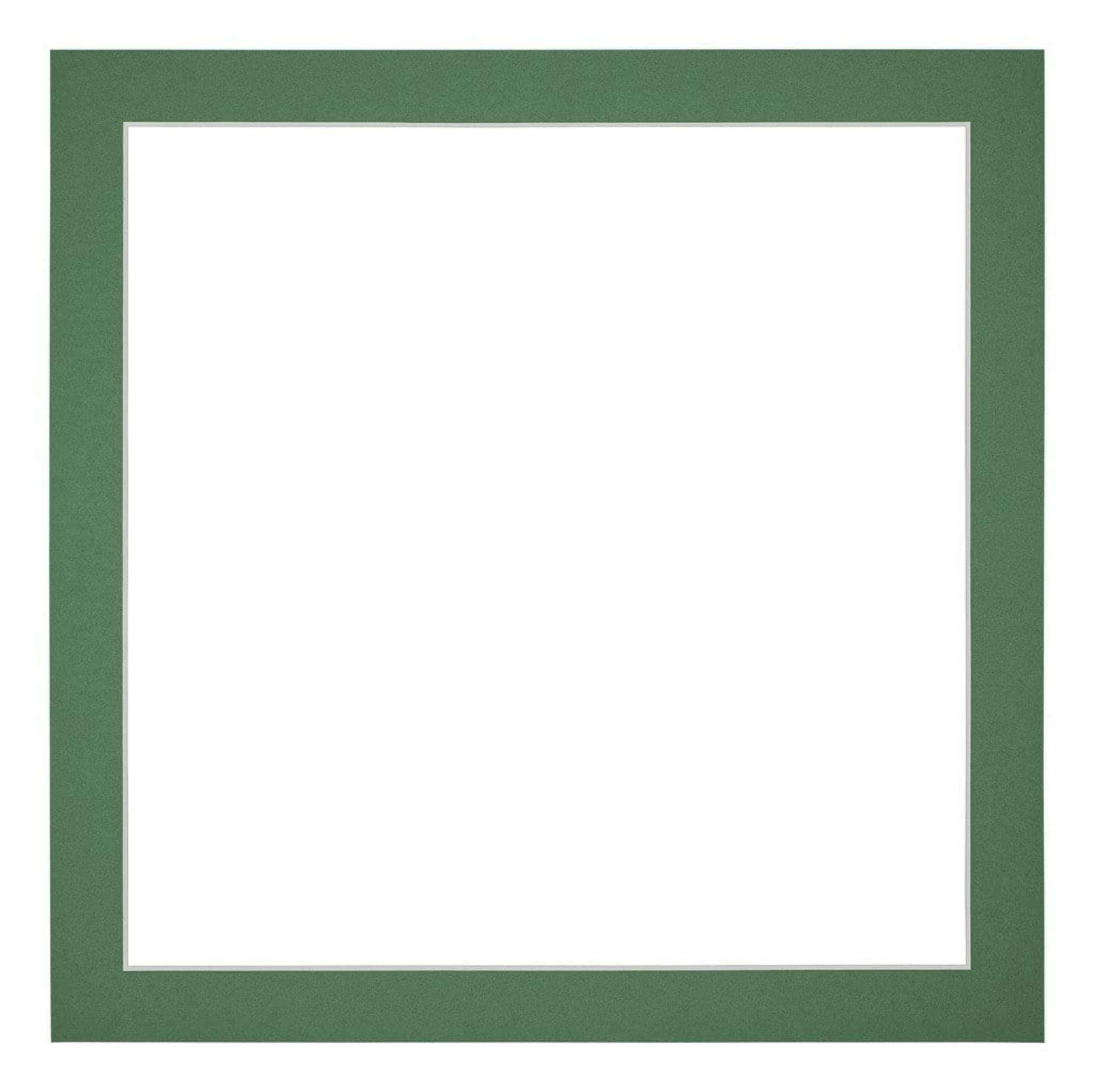 Passe Partout 55x55cm Carton Green Forest Edge 3cm Straight Front | Yourdecoration.com