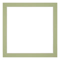 Passe Partout 55x55cm Carton Mint Green Edge 3cm Straight Front | Yourdecoration.com