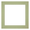 Passe Partout 55x55cm Carton Mint Green Edge 5cm Straight Front | Yourdecoration.com
