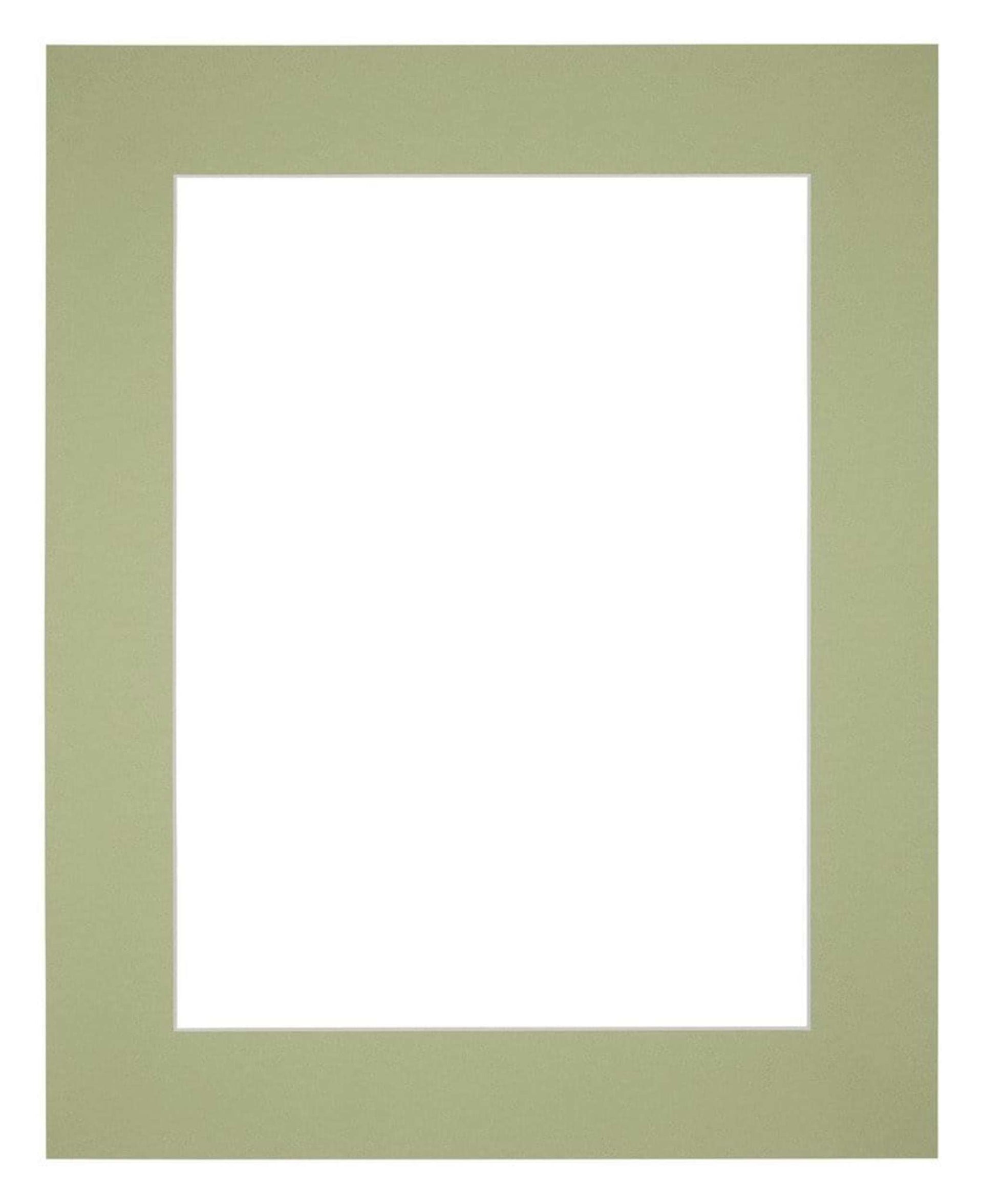 Passe Partout 56x71cm Carton Mint Green Edge 6cm Straight Front | Yourdecoration.com
