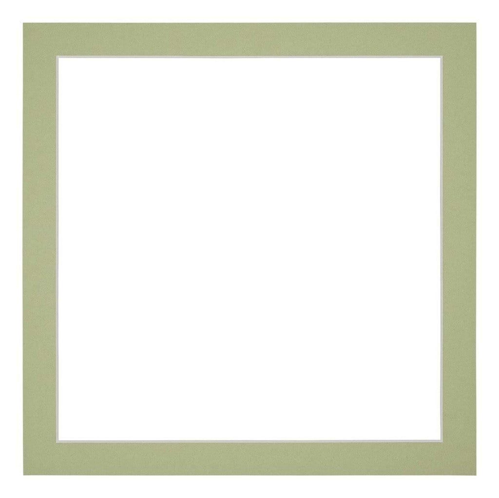 Passe Partout 60x60cm Carton Mint Green Edge 3cm Straight Front | Yourdecoration.com