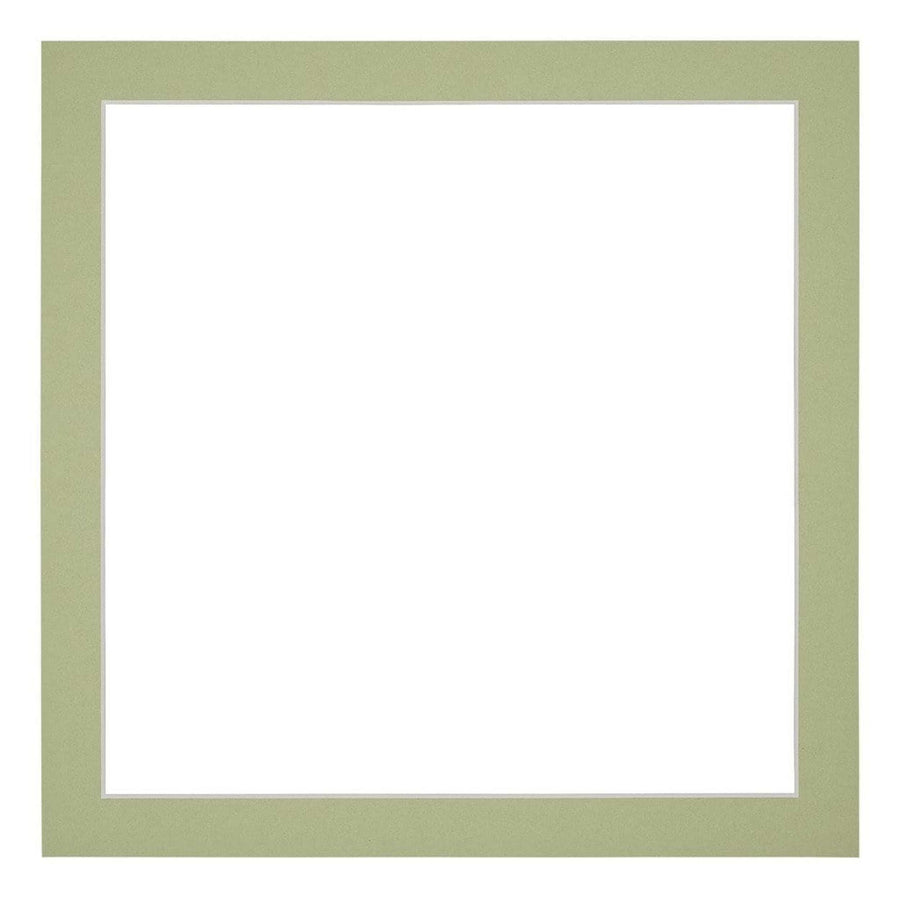 Passe Partout 60x60cm Carton Mint Green Edge 3cm Straight Front | Yourdecoration.com