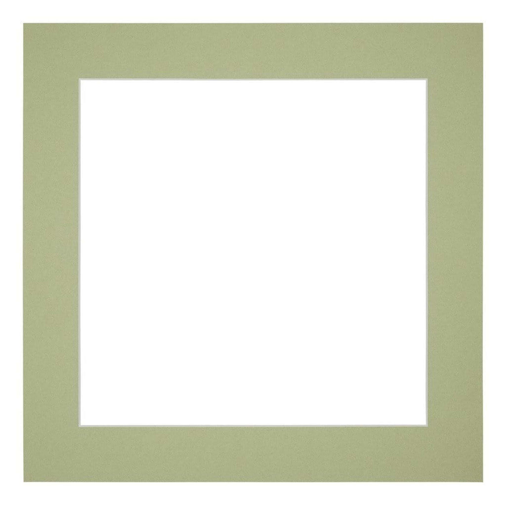 Passe Partout 60x60cm Carton Mint Green Edge 5cm Straight Front | Yourdecoration.com
