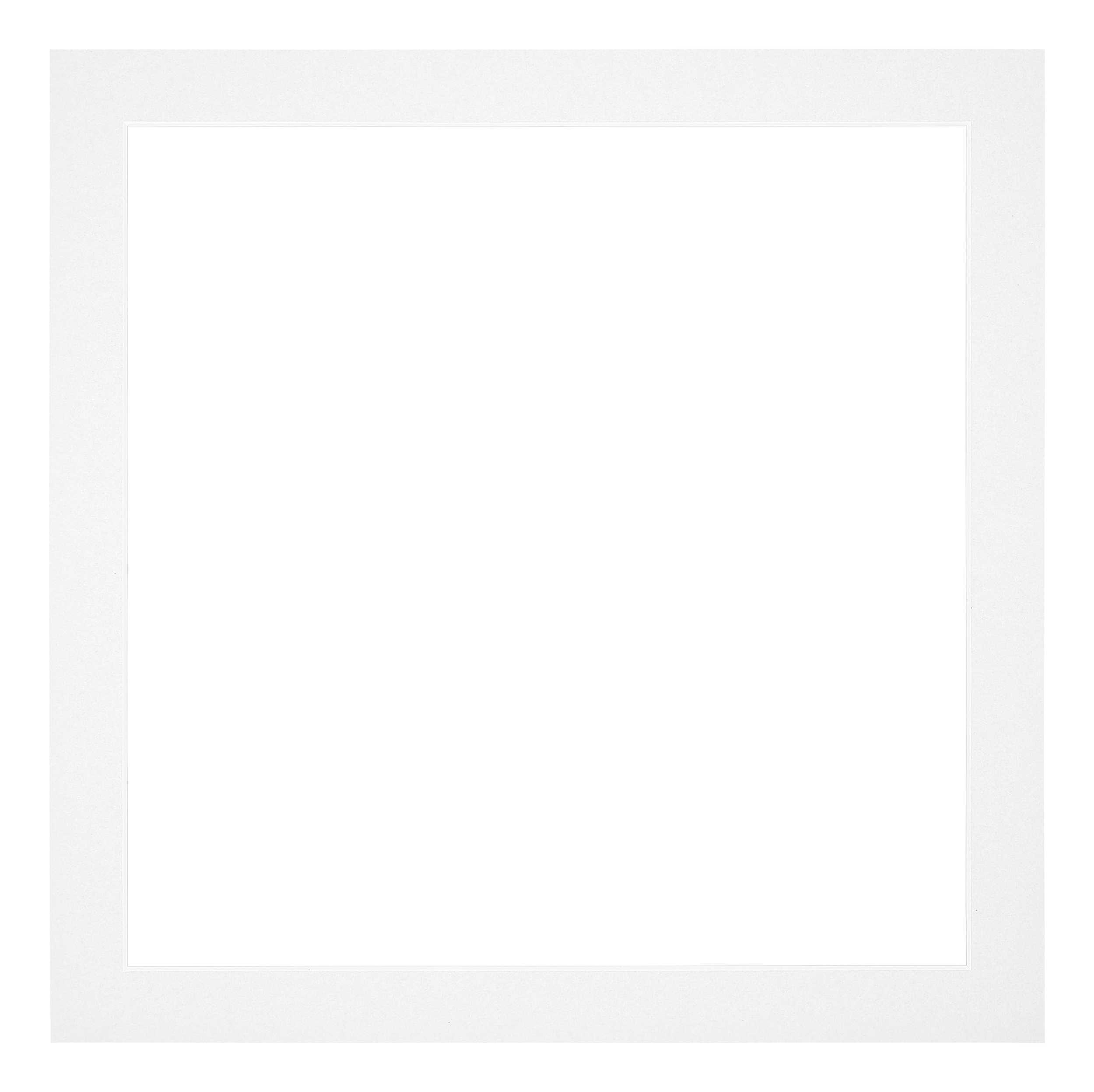 Passe Partout 60x60cm Carton White Edge 3cm Straight Front | Yourdecoration.com