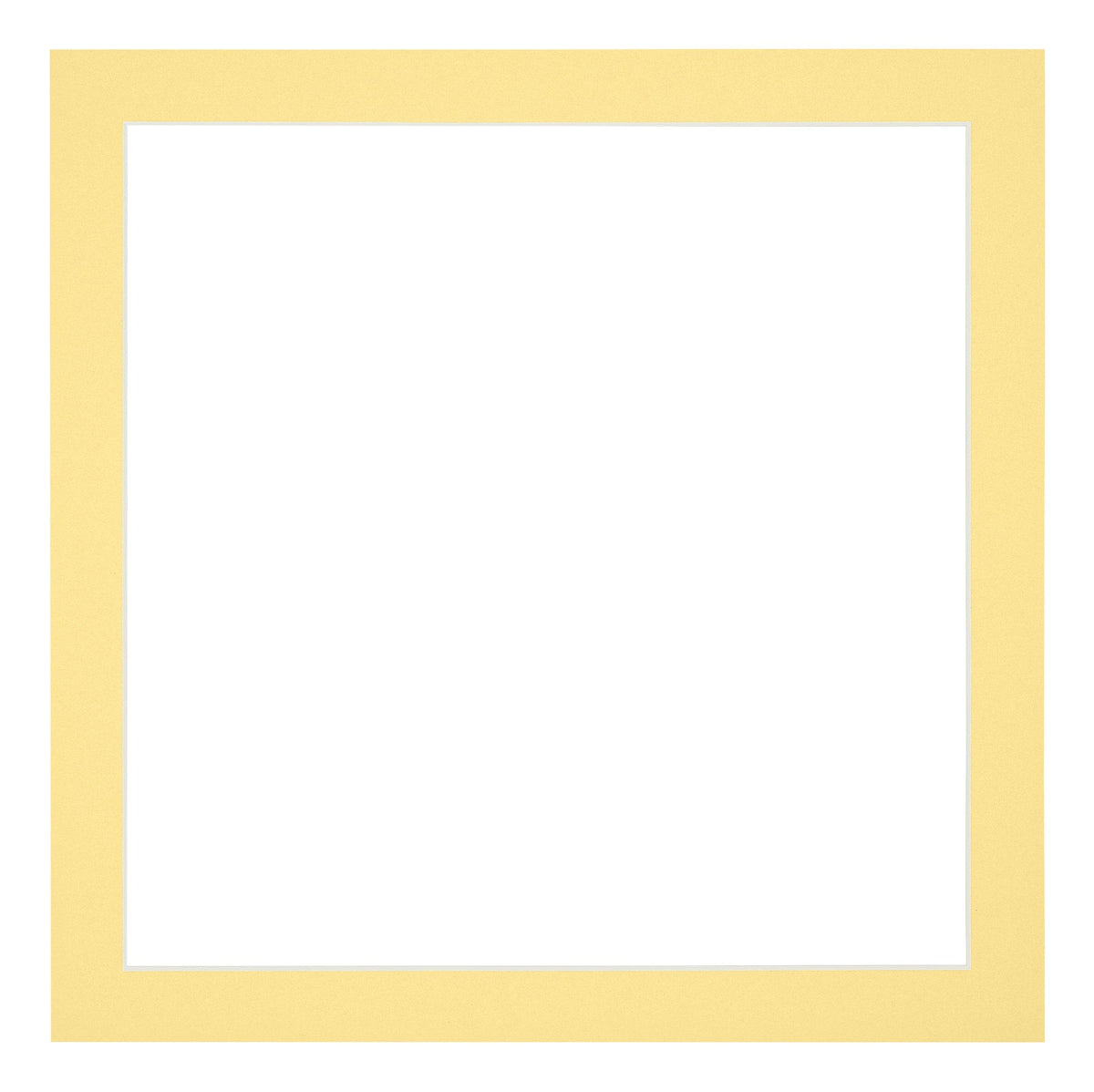 Passe Partout 60x60cm Carton Yellow Edge 3cm Straight Front | Yourdecoration.com