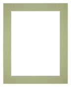 Passe Partout 60x70cm Carton Mint Green Edge 5cm Straight Front | Yourdecoration.com
