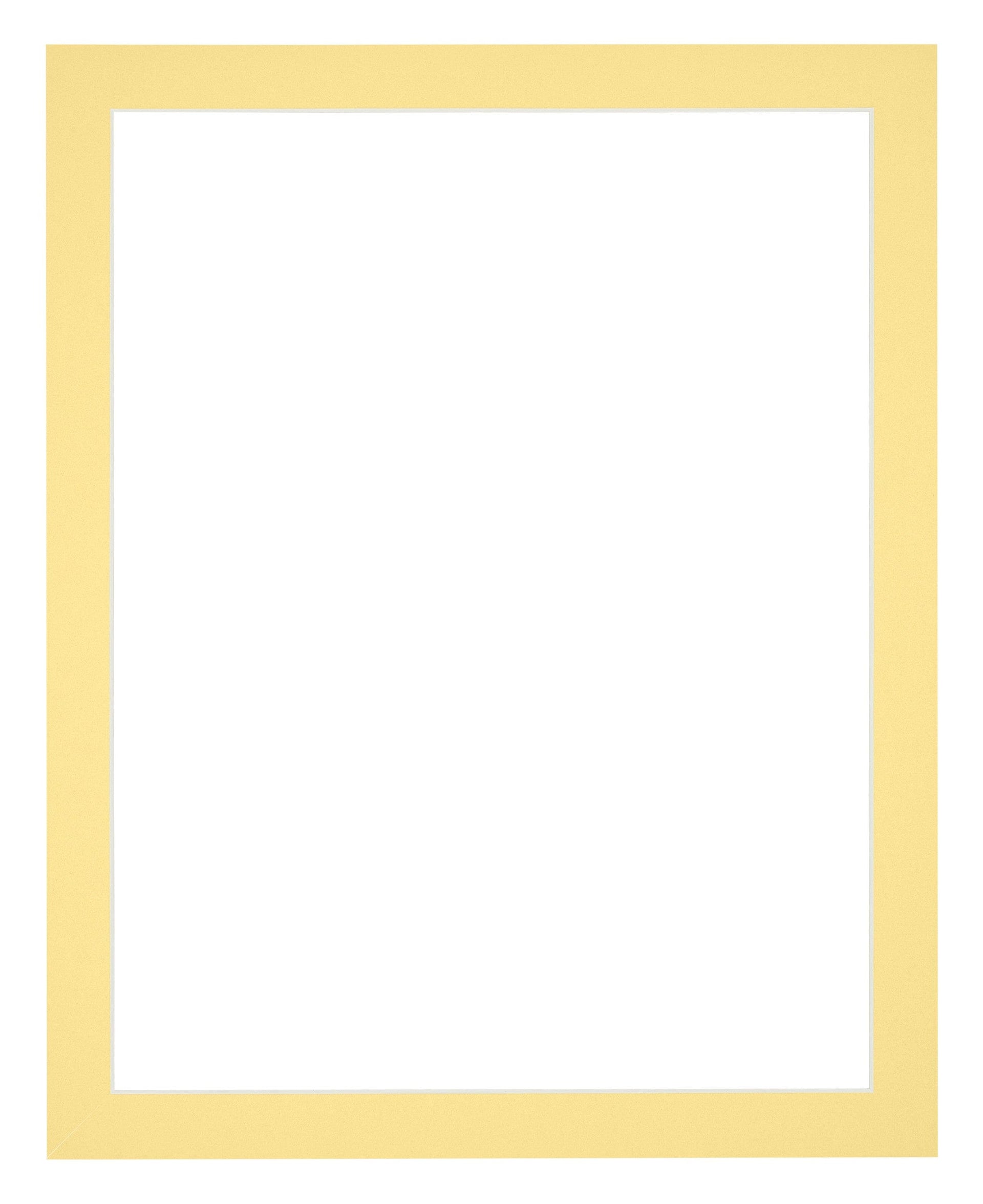 Passe Partout 60x70cm Carton Yellow Edge 3cm Straight Front | Yourdecoration.com