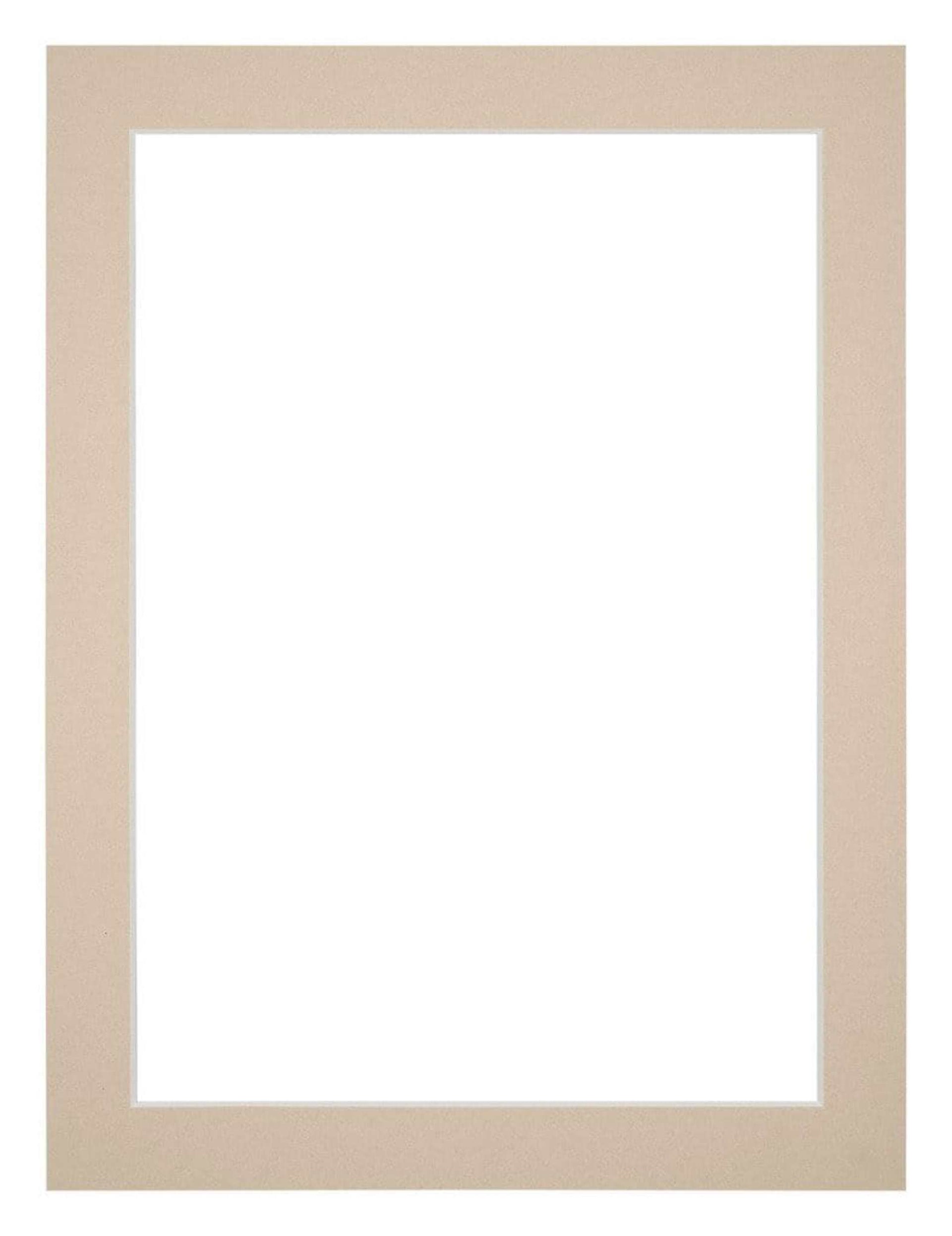 Passe Partout 60x80cm Carton Beige Edge 3cm Straight Front | Yourdecoration.com