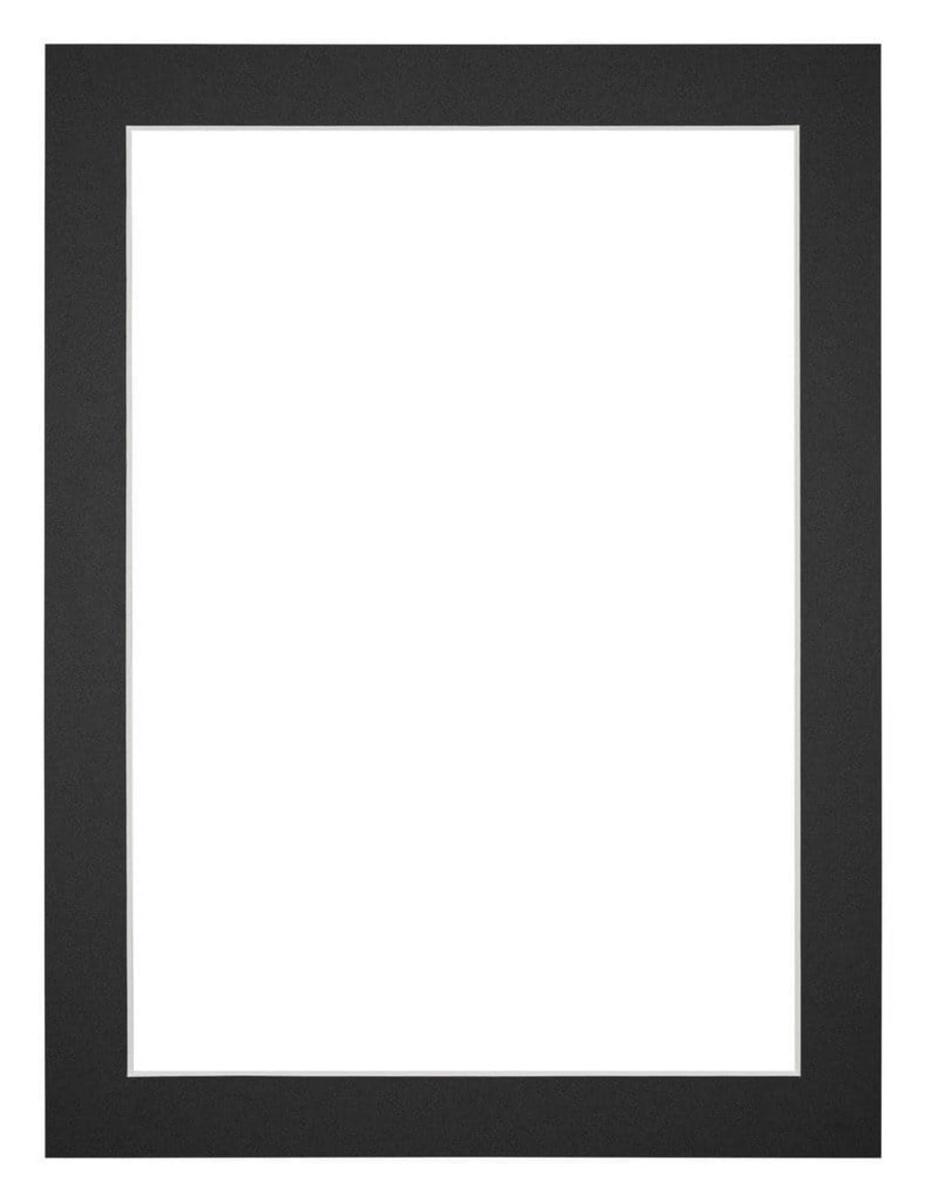 Passe Partout 60x80cm Carton Black Edge 3cm Straight Front | Yourdecoration.com