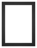 Passe Partout 60x80cm Carton Black Edge 3cm Straight Front | Yourdecoration.com