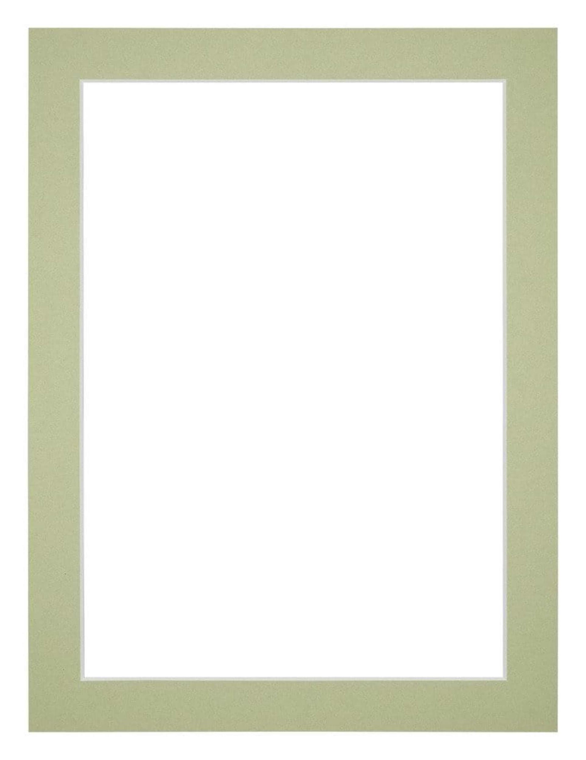 Passe Partout 60x80cm Carton Mint Green Edge 3cm Straight Front | Yourdecoration.com