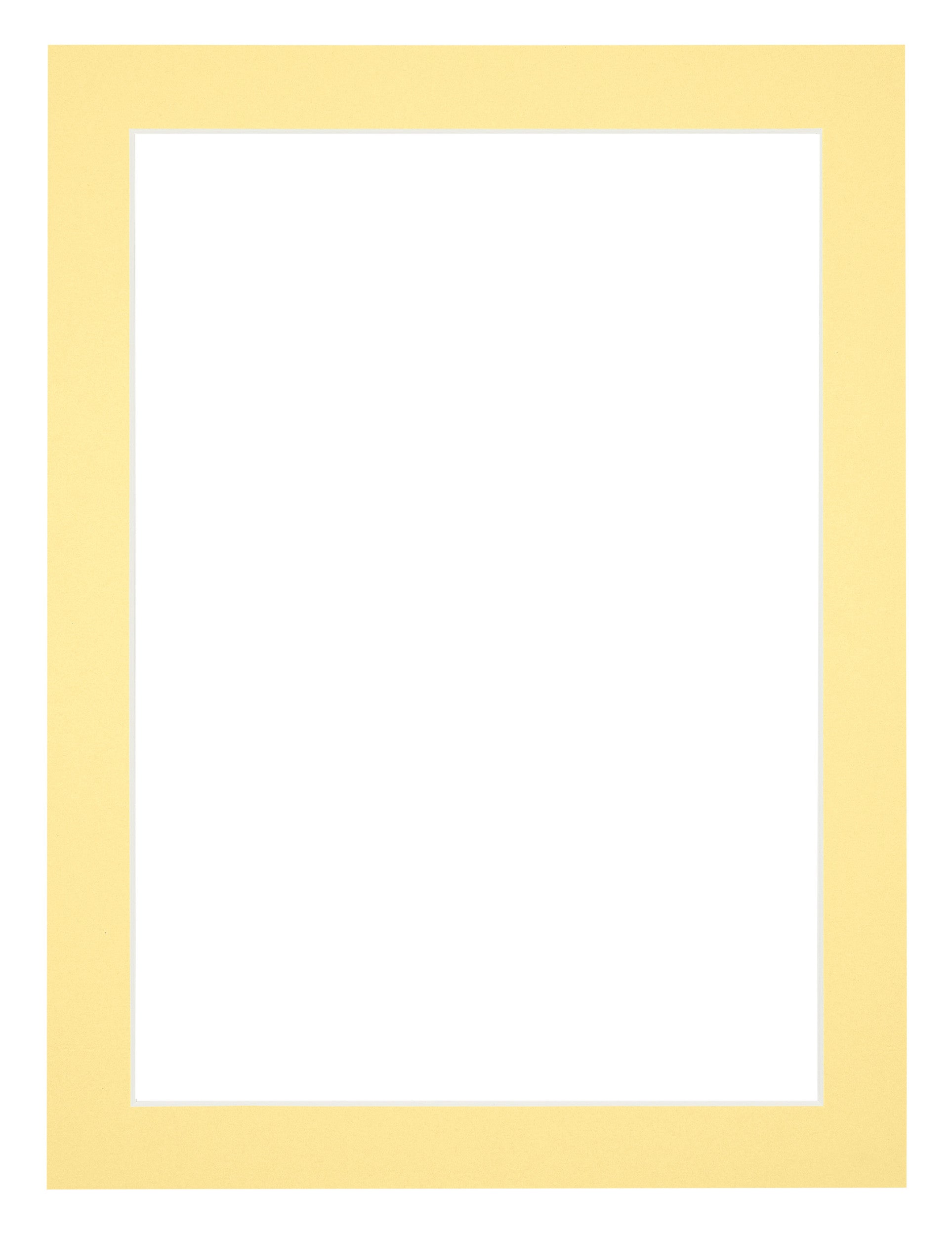 Passe Partout 60x80cm Carton Yellow Edge 3cm Straight Front | Yourdecoration.com