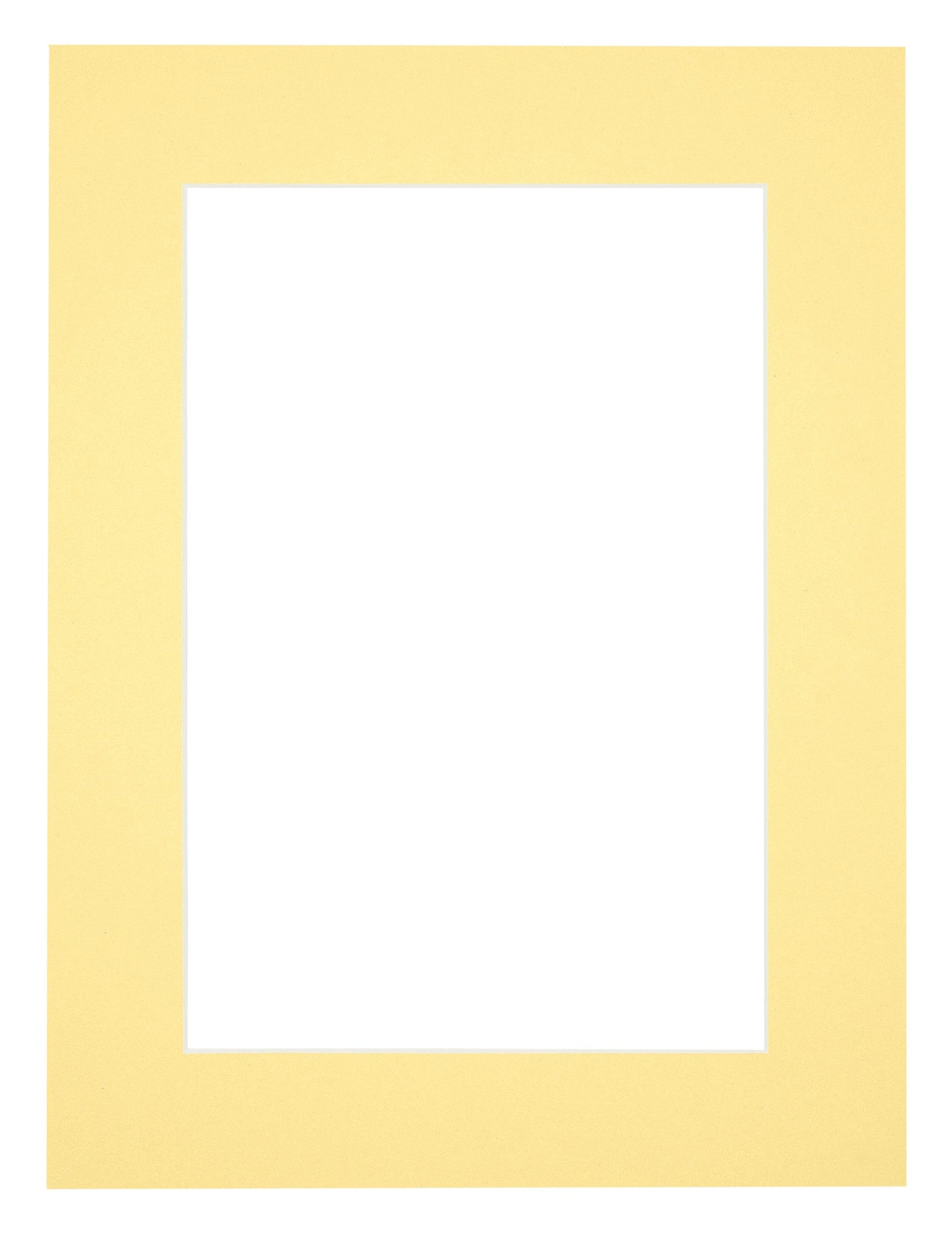 Passe Partout 60x80cm Carton Yellow Edge 5cm Straight Front | Yourdecoration.com