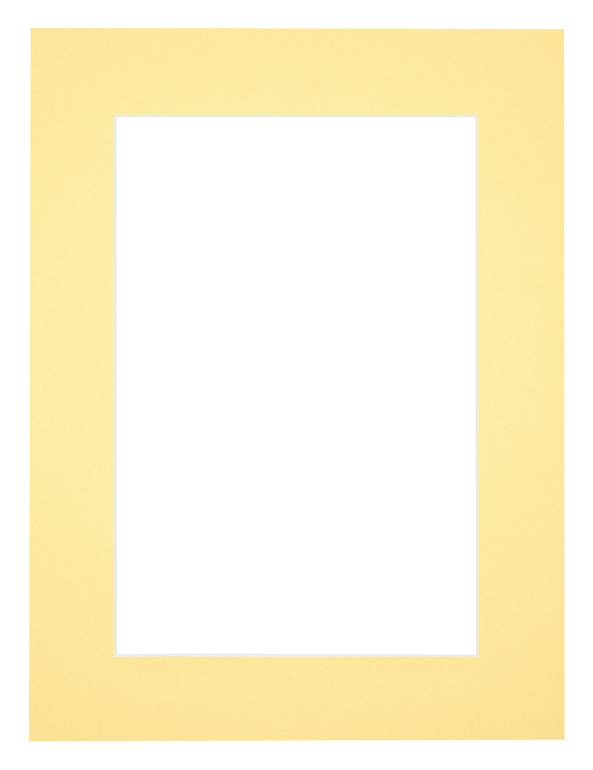 Passe Partout 60x80cm Carton Yellow Edge 5cm Straight Front | Yourdecoration.com