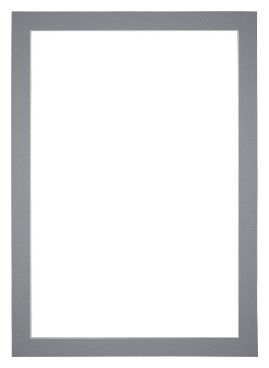Passe Partout 60x84cm Carton Gray Edge 4cm Straight Front | Yourdecoration.com