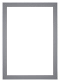 Passe Partout 60x84cm Carton Gray Edge 4cm Straight Front | Yourdecoration.com