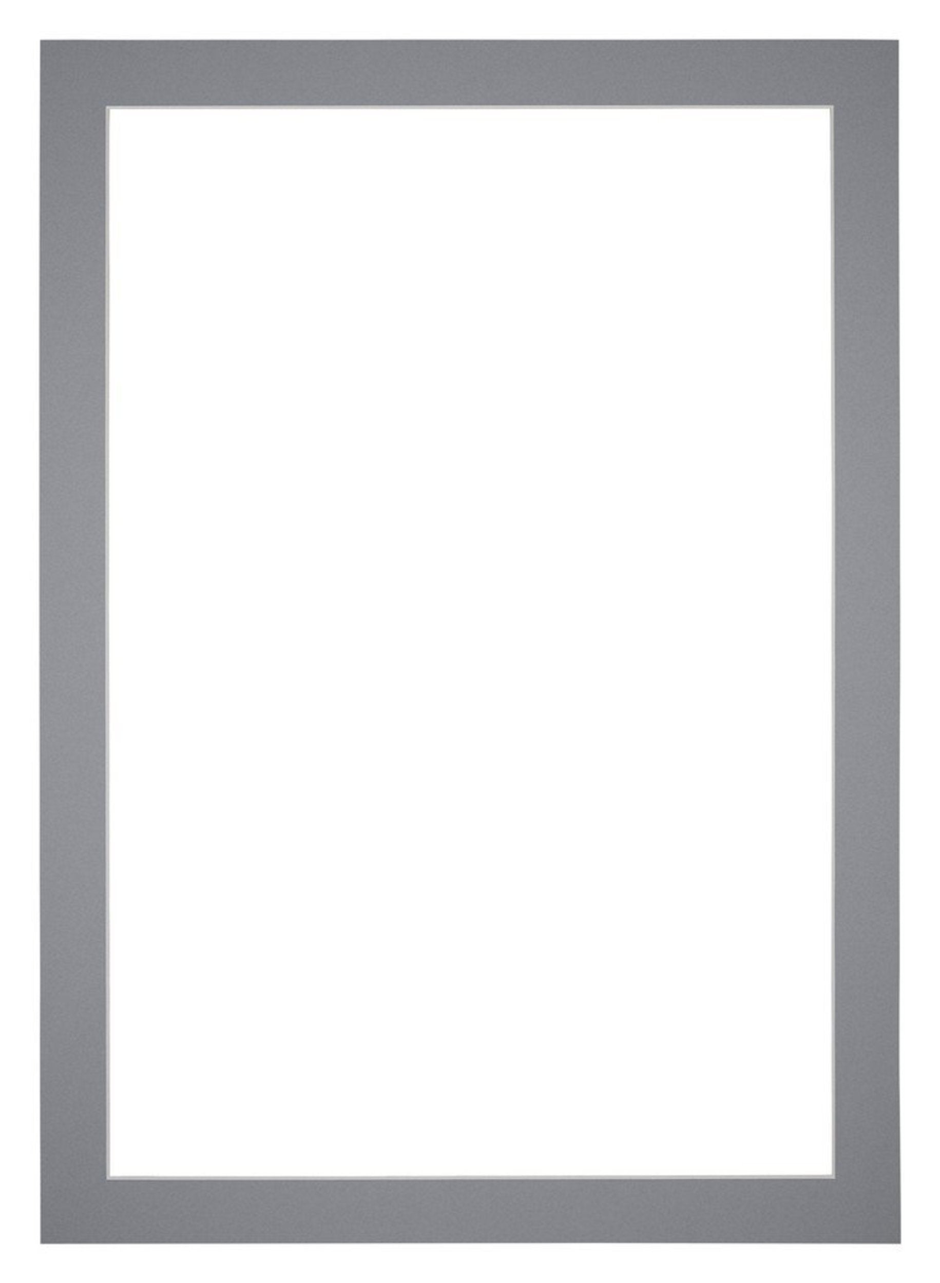 Passe Partout 60x84cm Carton Gray Edge 4cm Straight Front | Yourdecoration.com