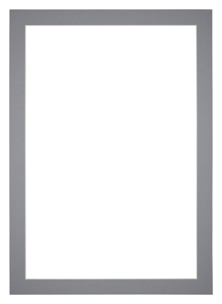 Passe Partout 60x84cm Carton Gray Edge 4cm Straight Front | Yourdecoration.com