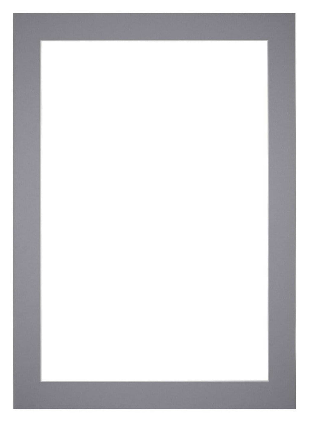 Passe Partout 60x84cm Carton Gray Edge 5cm Straight Front | Yourdecoration.com