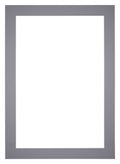 Passe Partout 60x84cm Carton Gray Edge 5cm Straight Front | Yourdecoration.com
