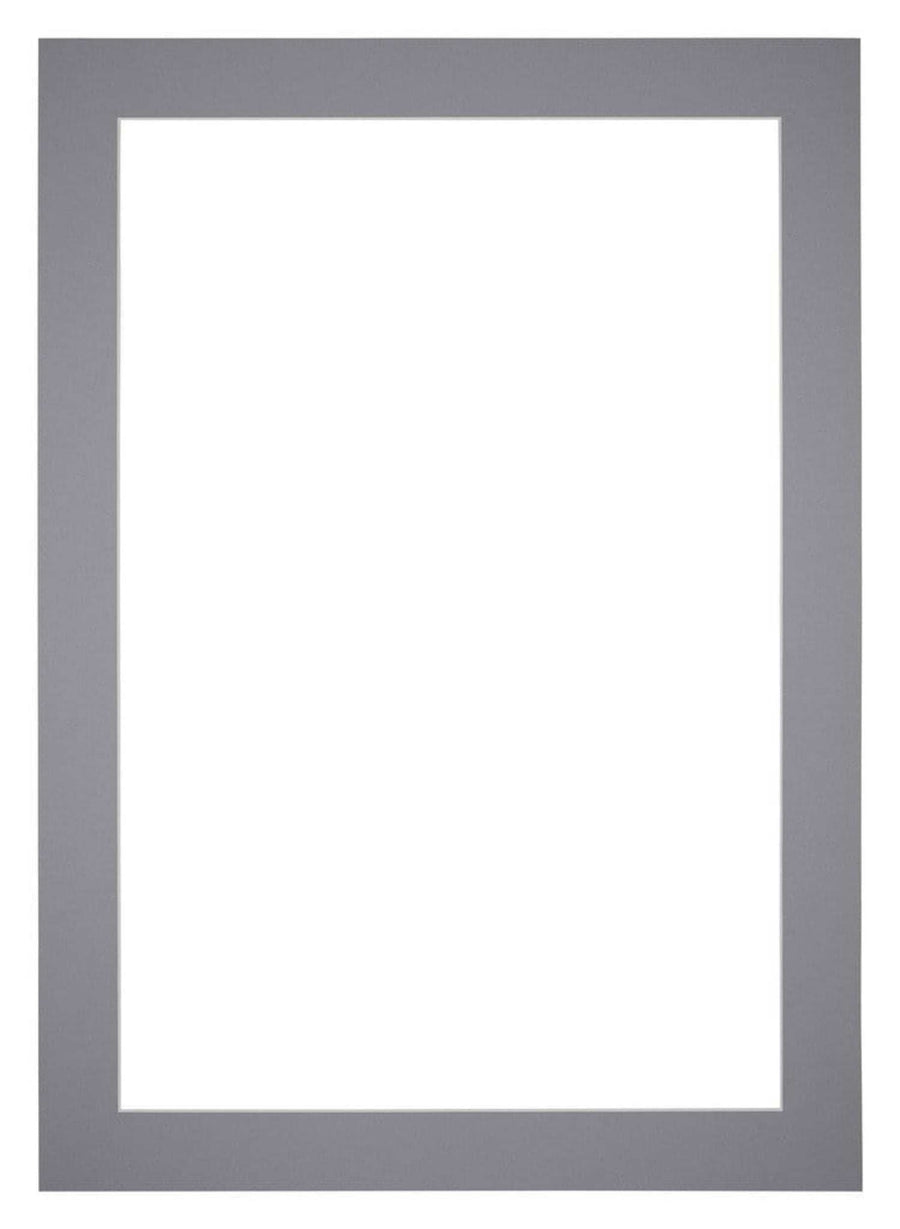 Passe Partout 60x84cm Carton Gray Edge 5cm Straight Front | Yourdecoration.com