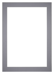Passe Partout 60x84cm Carton Gray Edge 5cm Straight Front | Yourdecoration.com