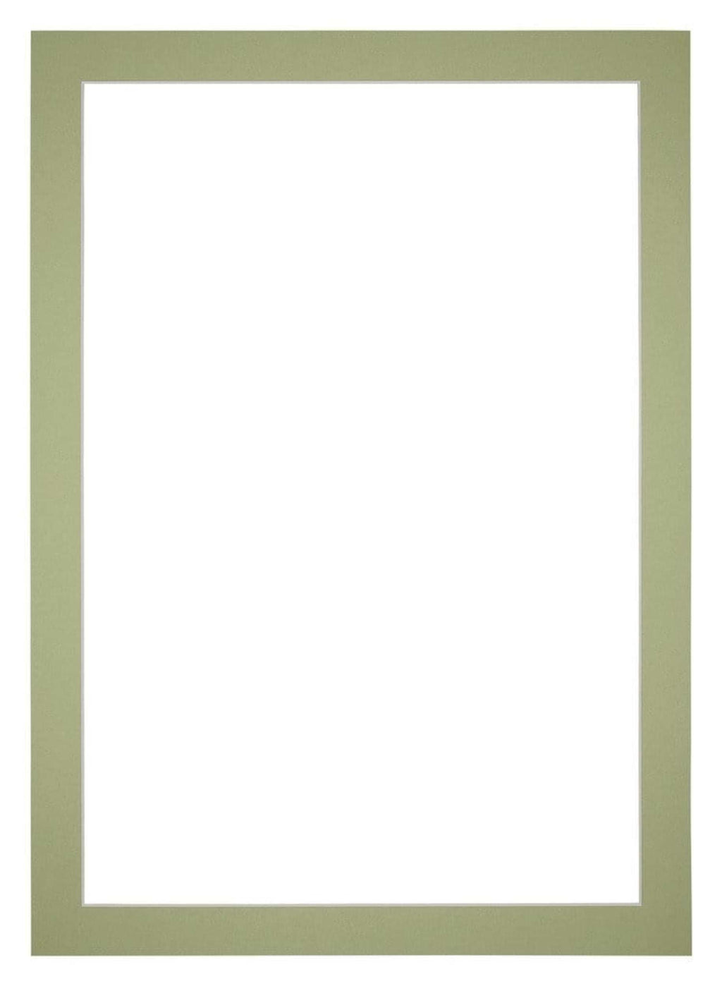 Passe Partout 60x84cm Carton Mint Green Edge 4cm Straight Front | Yourdecoration.com
