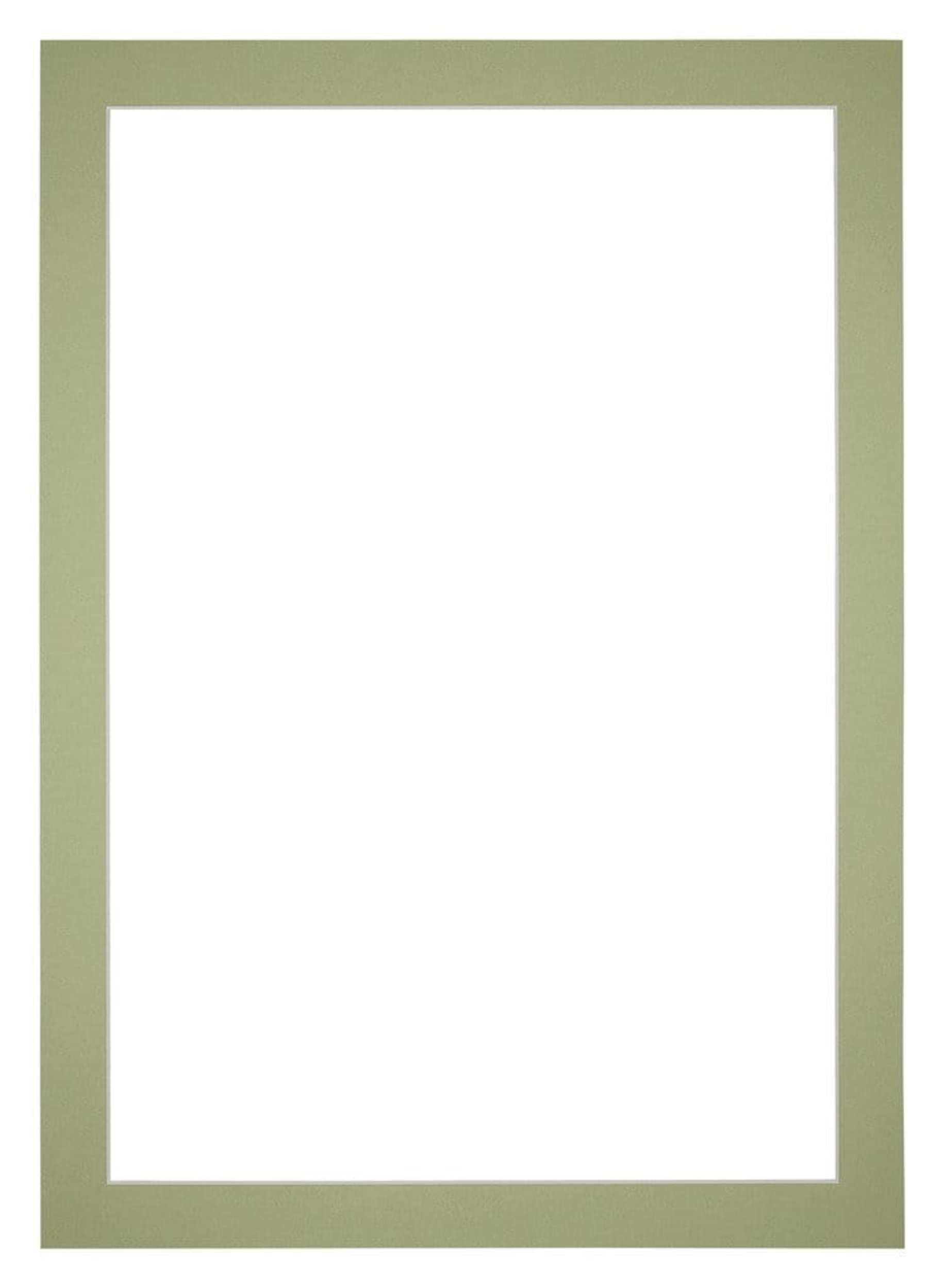 Passe Partout 60x84cm Carton Mint Green Edge 4cm Straight Front | Yourdecoration.com