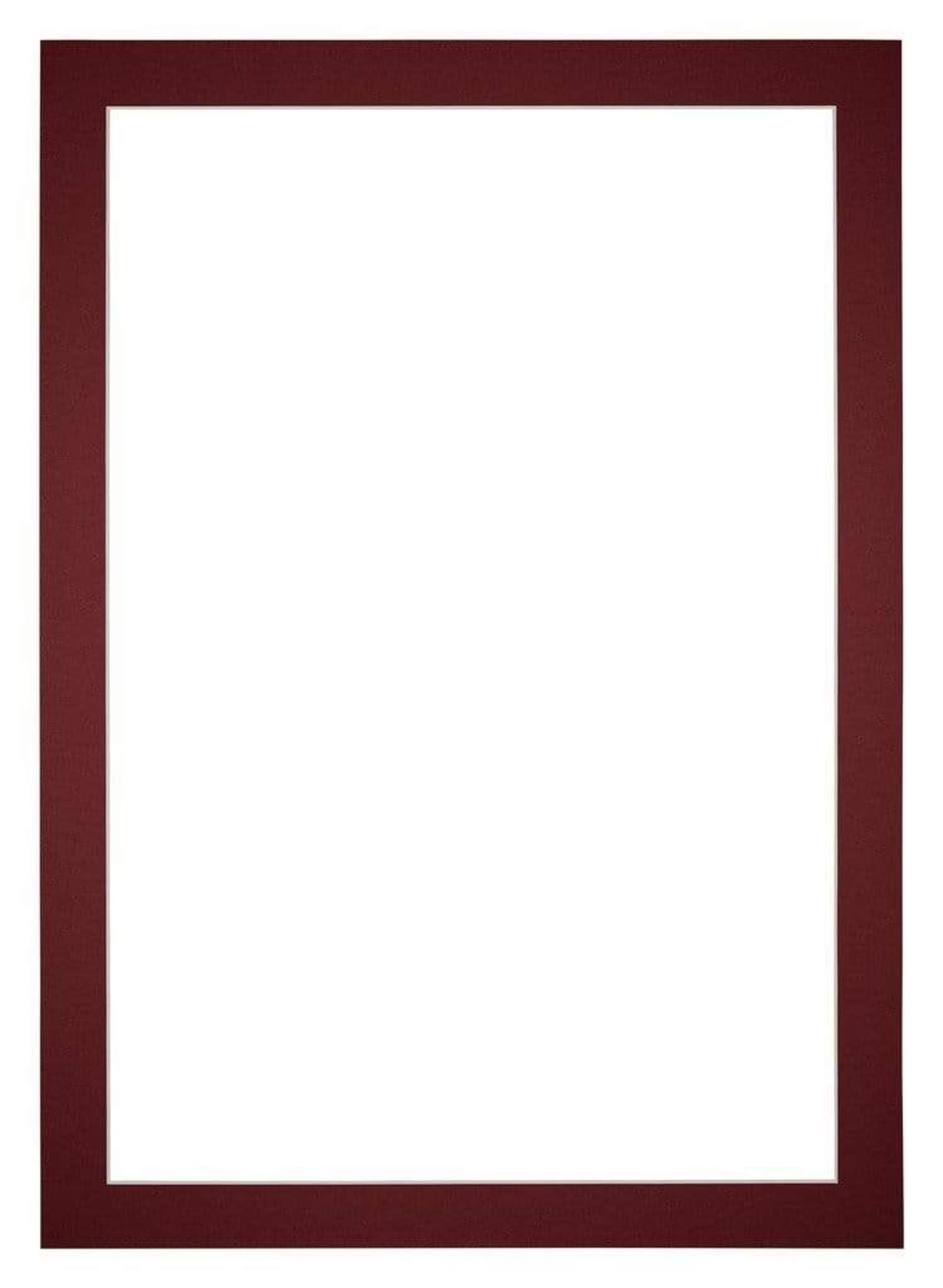 Passe Partout 60x84cm Carton Wine Red Edge 4cm Straight Front | Yourdecoration.com